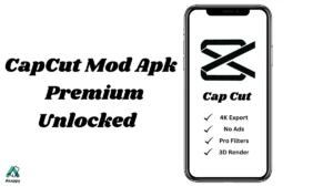 CapCut Mod APK Premium Unlocked Interface on Android Phone
