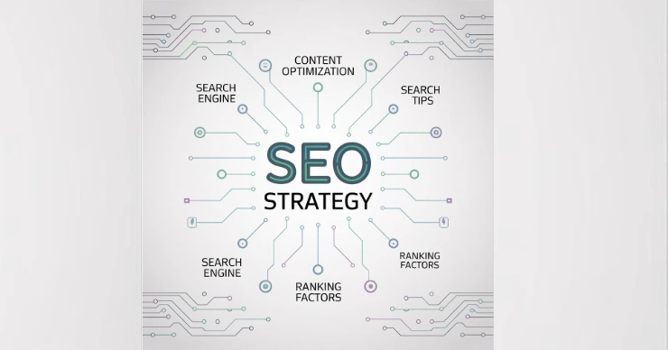  Semantic keyword mind map for SEO showing related phrases around core topic