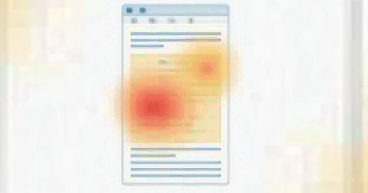 SEO keyword placement heatmap showing title, intro, subheadings, and image caption zones